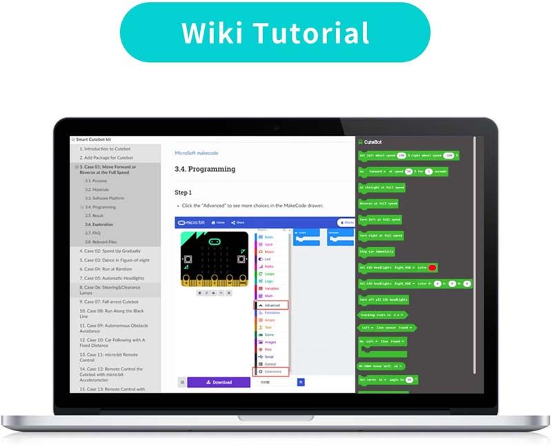 ELECFREAKS Smart Cutebot microbit Robot Kit (Without micro:bit Board)