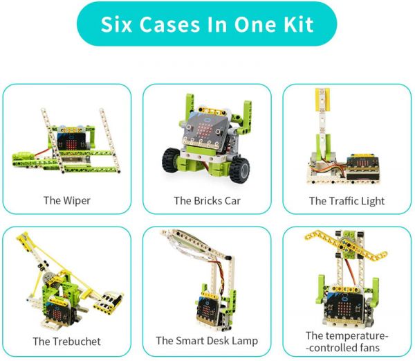 micro:bit Smart Cutebot without micro:bit Ring:bit Bricks Pack