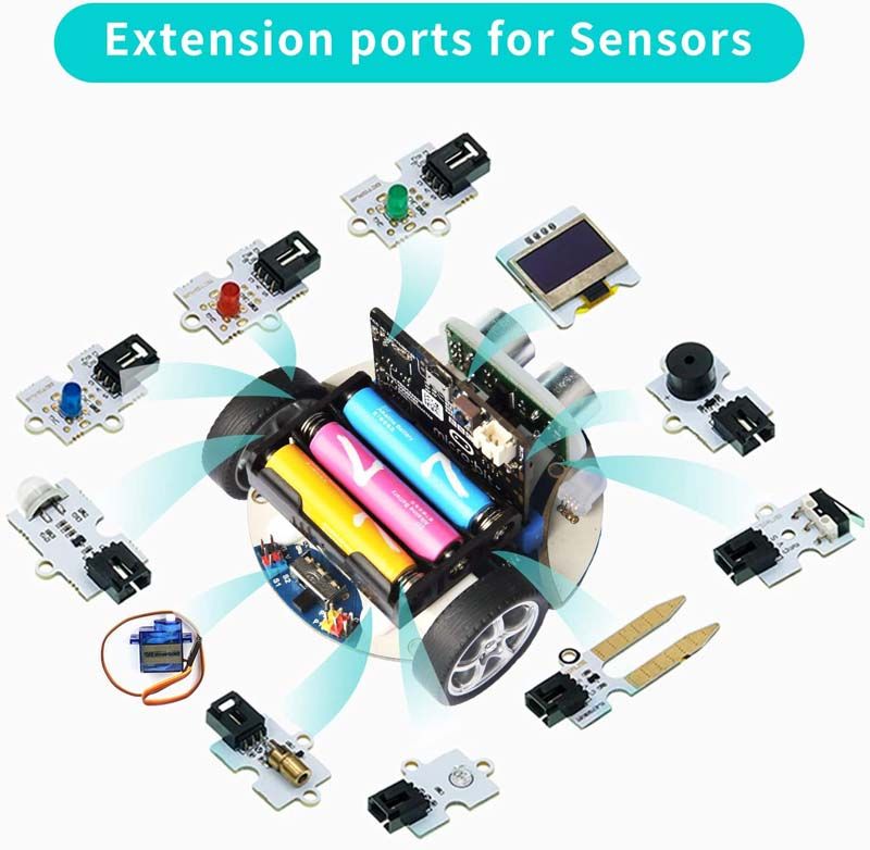 ELECFREAKS Smart Cutebot microbit Robot Kit (Without micro:bit Board)