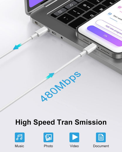 USB C to Lightning Cable 6FT