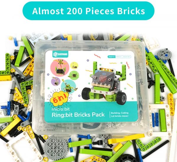 micro:bit Smart Cutebot without micro:bit  Ring:bit Bricks Pack