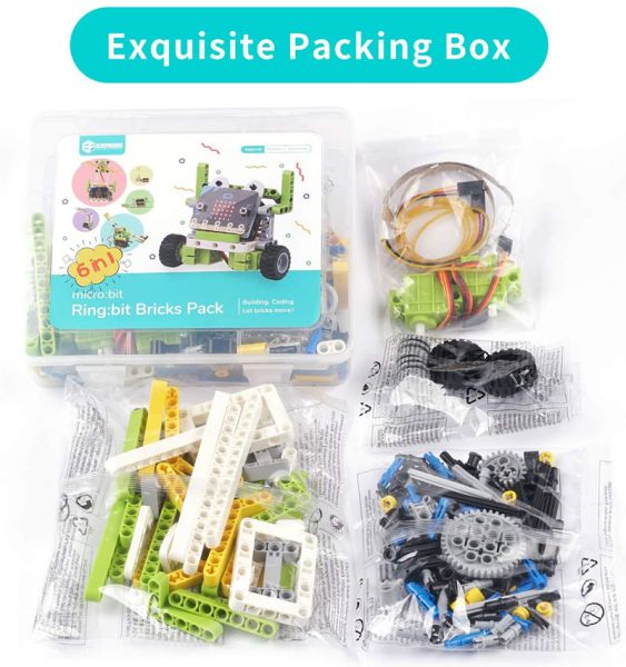 micro:bit Smart Cutebot without micro:bit  Ring:bit Bricks Pack