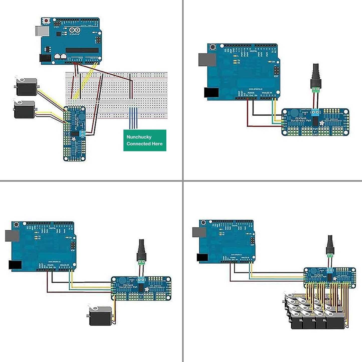 Servo Motor Driver Board I2C IIC Module CA9685 16 Channel 12 Bit PWM