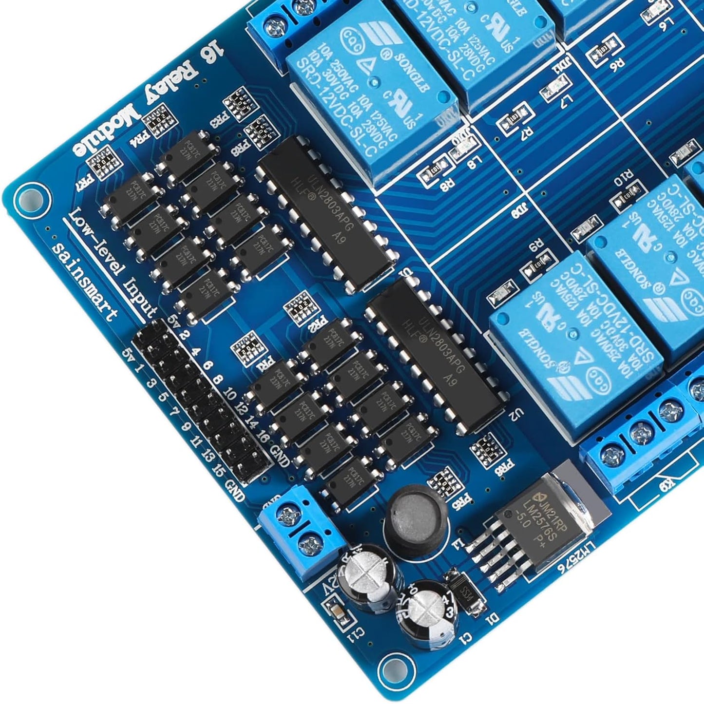 Relay Module Board for Arduino DSP (16-Channel Relay Module)