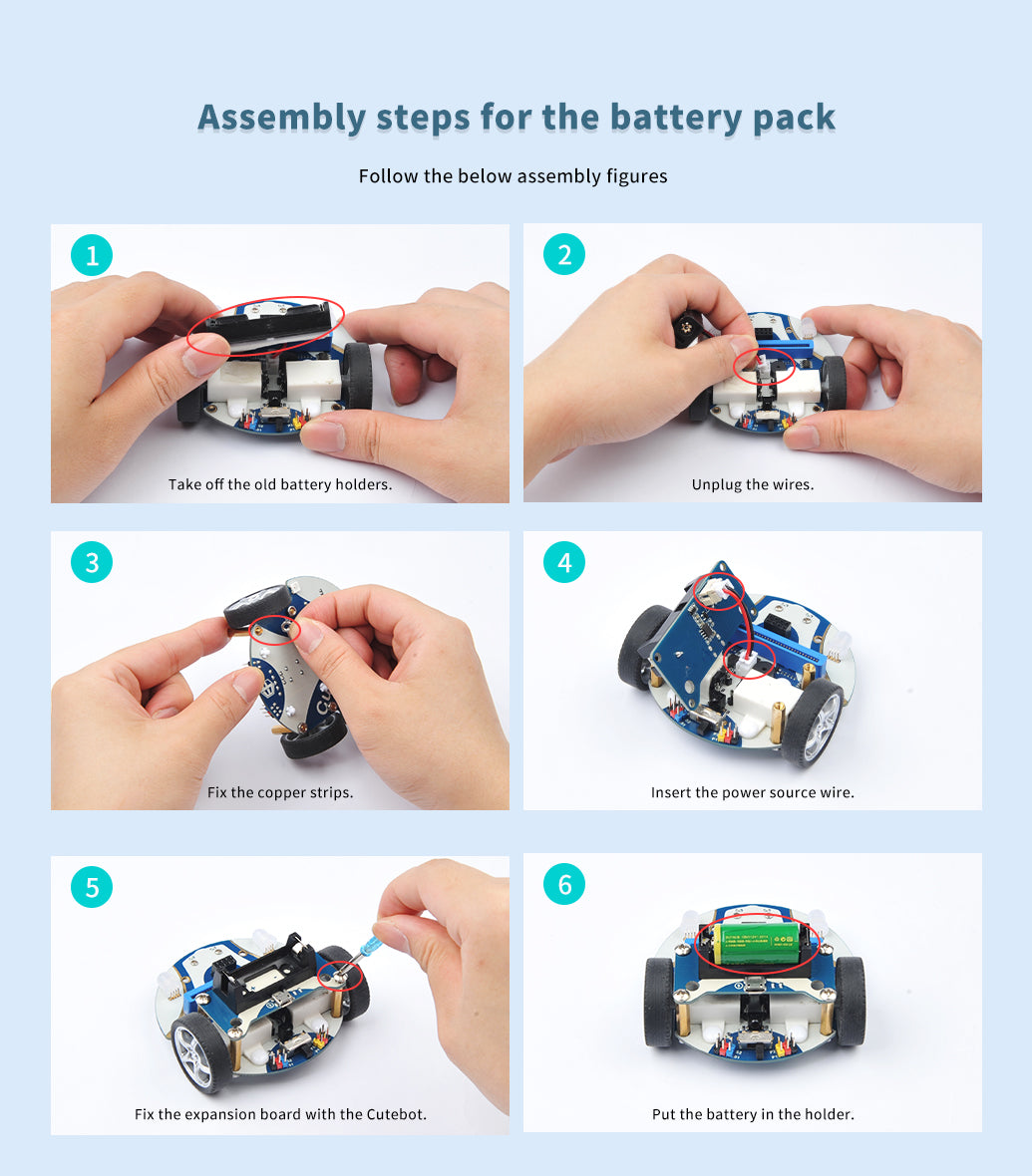 ELECFREAKS Cutebot Lithium Battery Pack