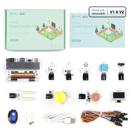 ELECFREAKS micro:bit Smart Health Kit, Electric Circuit Learning with Guidance Manual