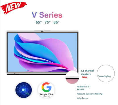 EiBoard V100L 4K Interactive Smart Board with AI Camera