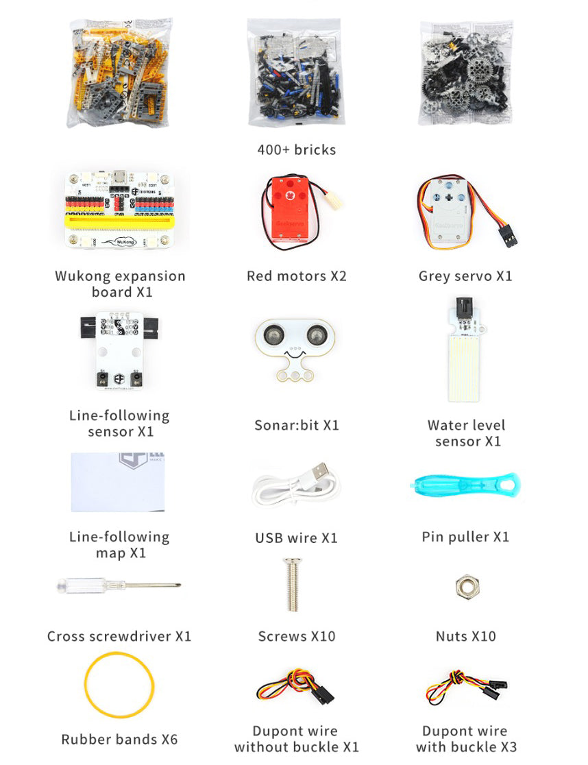 micro:bit Wonder Building Kit (Without micro:bit board)