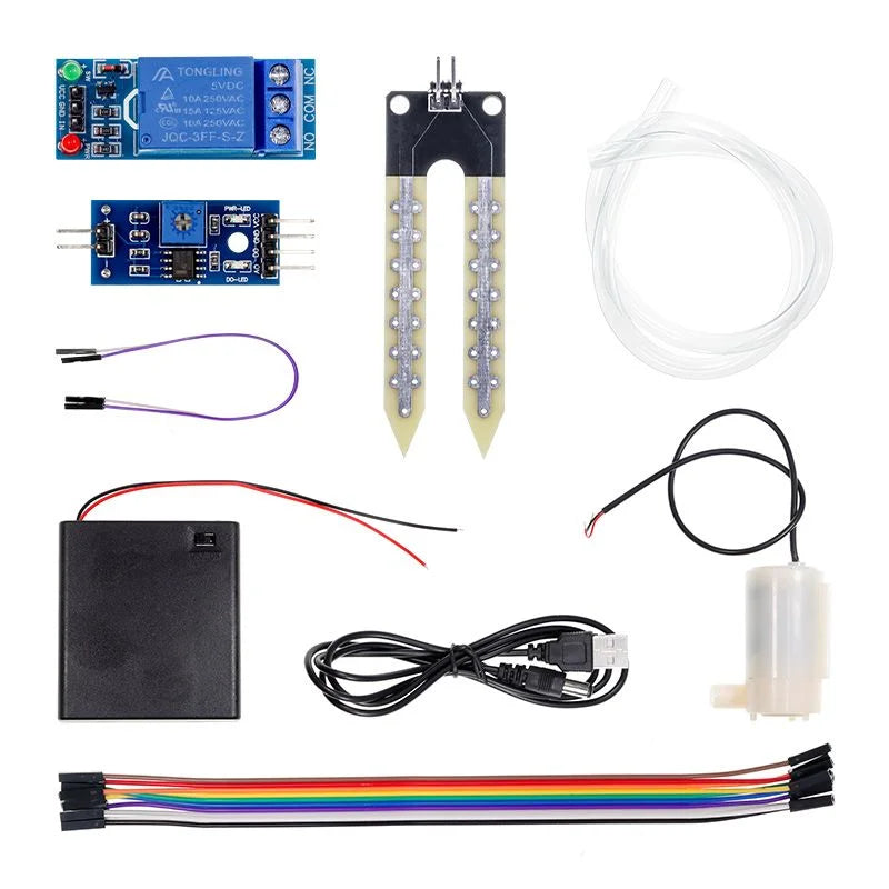Smart Watering Irrigation Kit Soil Moisture Sensor Module Kit DIY Flower Plant Watering Kit